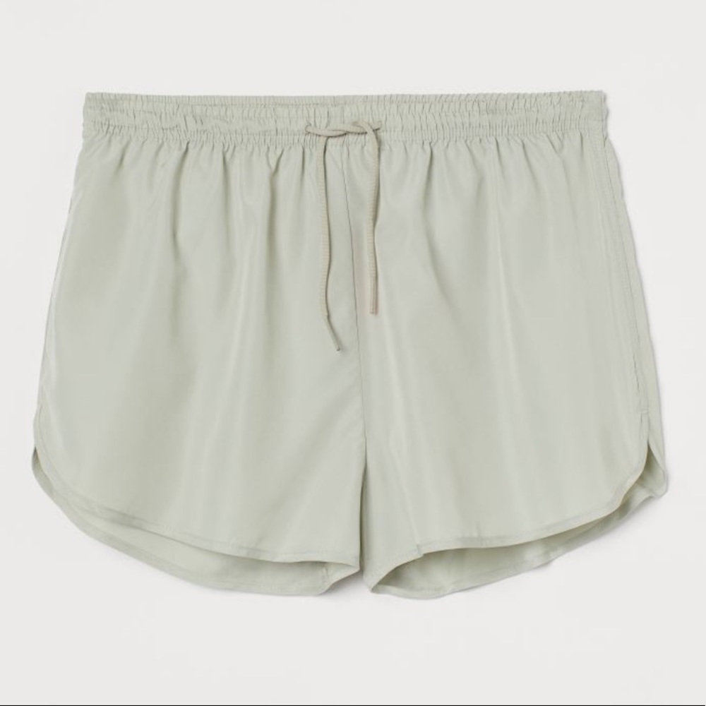 H&M High Waist Sport shorts - pistachio green